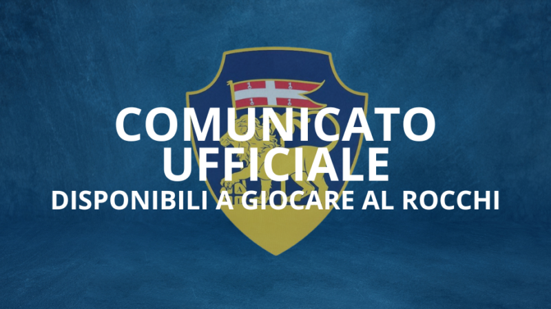 Accogliamo la proposta della Sindaca Frontini, siamo disponibili a giocare al Rocchi